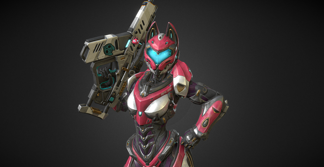 Yui - SpecOps Cat в 3д от Leo Varas