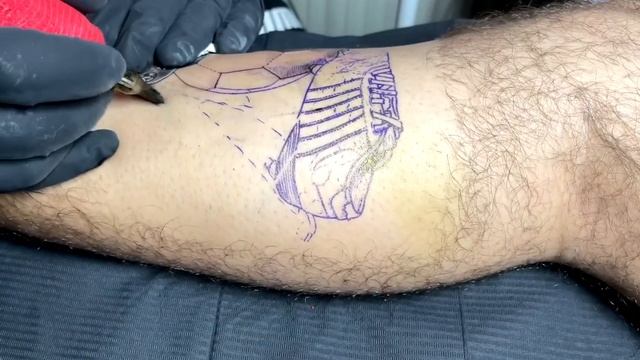 Football Tattoo Time Lapse
