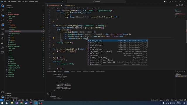 Поисковая система на Rust (Axum, Tonic, Leptos). Часть 1. Извлечение текста из HTML смотреть онлайн