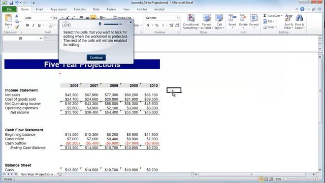 How to Protect Specific Cells in an Excel 2010 Worksheet смотреть онлайн