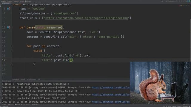 Scraping with Beautifulsoup and Scrapy смотреть онлайн