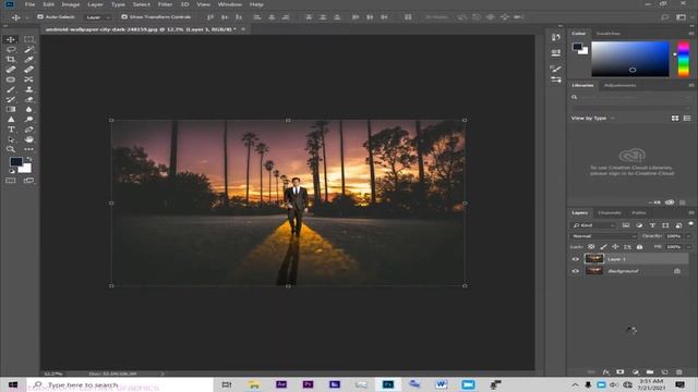 How to change white background adobe Photoshop tutorial смотреть онлайн