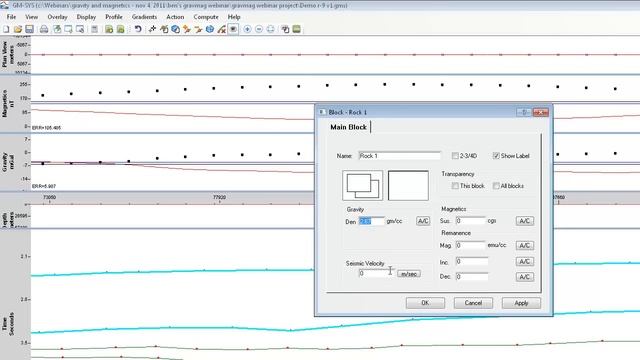Geosoft GM-SYS Profile Gravity and Magnetic Modelling software смотреть онлайн