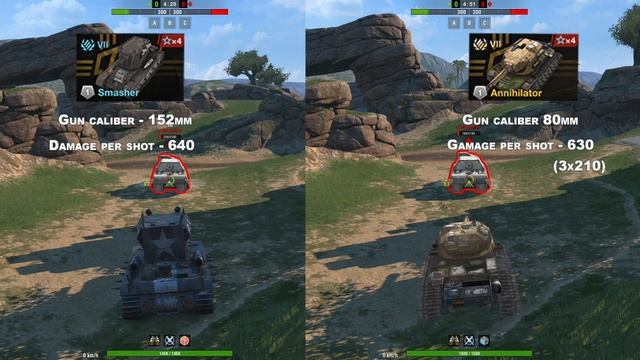 VERSUS WOT BLITZ / Smasher vs Annihilator / Who Is Strongest? смотреть онлайн