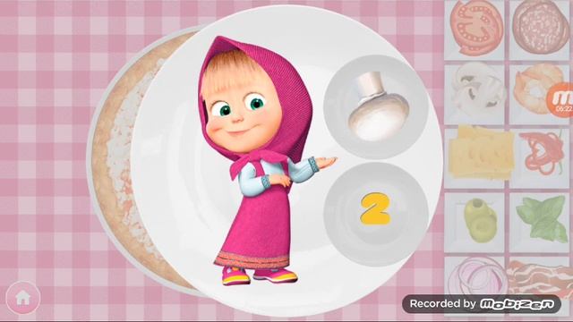 Masha and the Bear learn to cook pizza with Masha смотреть онлайн