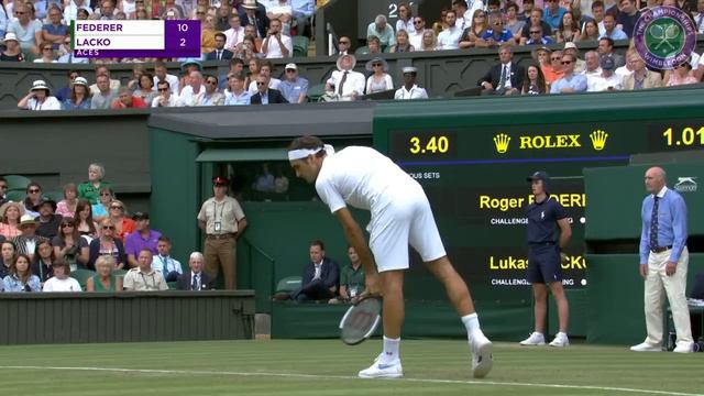 Roger Federer vs Lukas Lacko 2R Highlights | Wimbledon 2018 смотреть онлайн