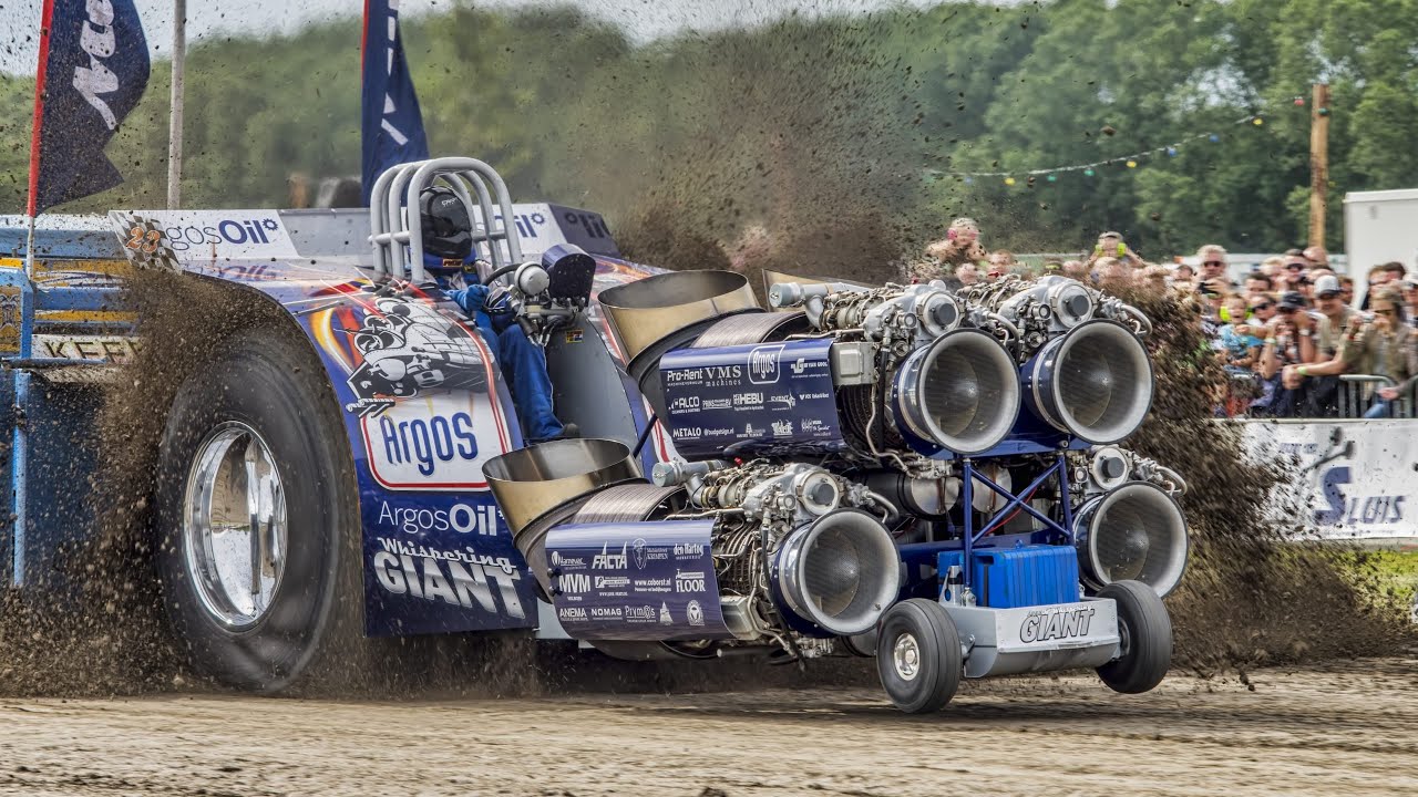 Двигатели от самолетов, танков и вертолетов - Tractor Pulling смотреть онлайн