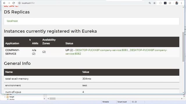 Part 5 Micro Services avec Spring Cloud Eureka Registration Service смотреть онлайн