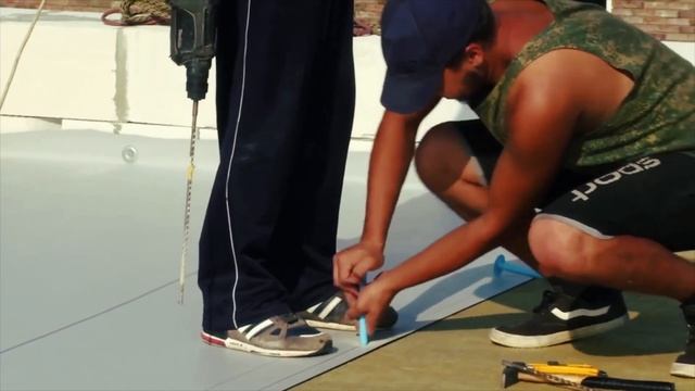 ?Плоская Кровля 100 М2 из ПВХ мембраны за 5 дней.