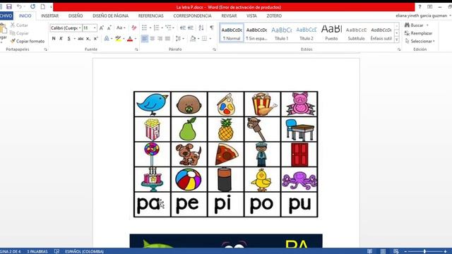 La letra P docx Word Error de activación de productos 2020 05 16 08 28 46 смотреть онлайн