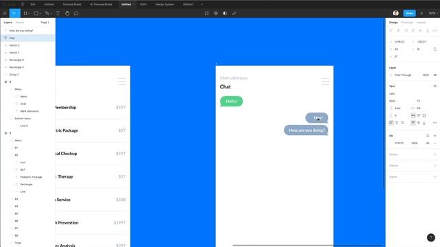 Let's Design a Chat UI in Figma Tutorial смотреть онлайн