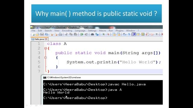Java Main Method Syntax Explanation смотреть онлайн