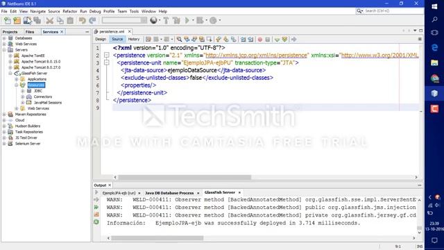 EJB+JPA+Glassfish смотреть онлайн