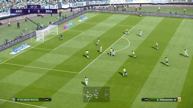 eFootball PES 2021: Argentina vs Brazil 1990 смотреть онлайн