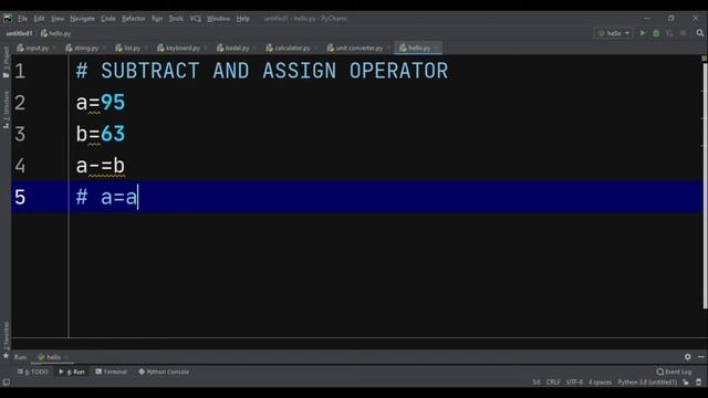ASSIGNMENT OPERATOR IN PYTHON (HINDI) | WHAT ARE ASSIGNMENT OPERATORS? смотреть онлайн