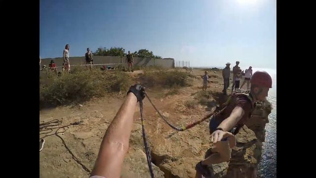 Быков Никита Прыжки с веревкой в Крыму Jump&Fly смотреть онлайн