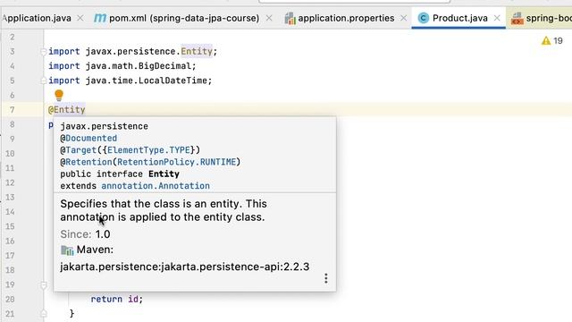 Spring Data JPA Tutorial - #7 - Learn to Create JPA Entity (Product) Step by Step смотреть онлайн