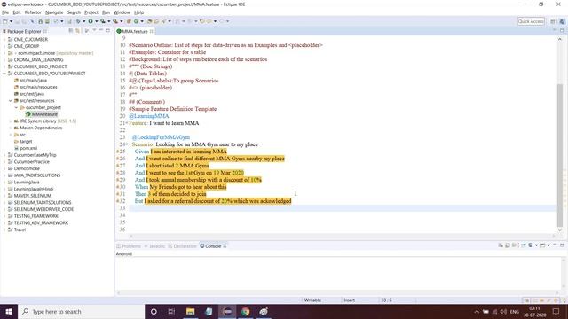How to make a Simple BDD Cucumber Project using MAVEN смотреть онлайн