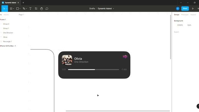 Dynamic Island Animation in Figma смотреть онлайн