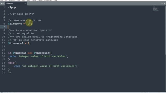 IF Else Condition With PHP Comparison Operators смотреть онлайн