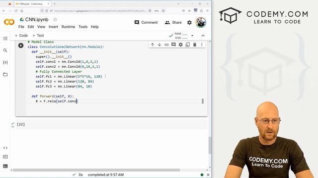 Convolutional Neural Network Model - Deep Learning with PyTorch 16 смотреть онлайн