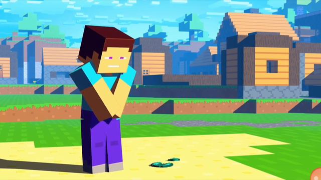 🐔око Эндера сделало это со Стивом ?!?!/Алекс и Стив/Майнкрафт анимация смотреть онлайн