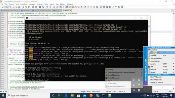Bookstack Opensource Installation for Windows using ( wamp and dev )