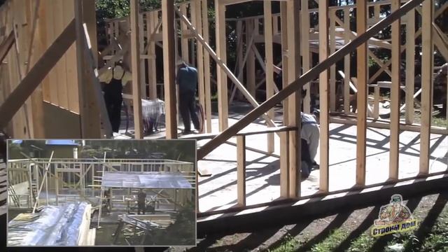 КАРКАСНЫЙ ДОМ НА ФУНДАМЕНТЕ УШП смотреть онлайн