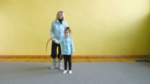 Урок №74 Работа с обручем для детей. Художественная гимнастика. Обруч в художественной гимнастике