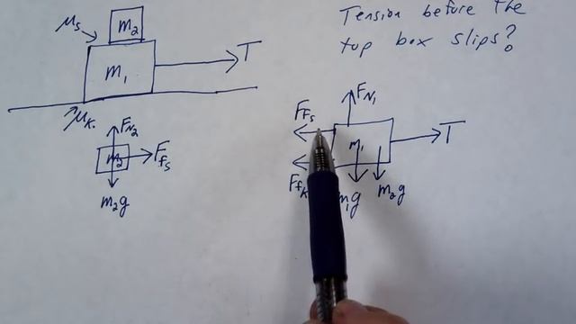 How to find the slipping point in a "box on box" System смотреть онлайн