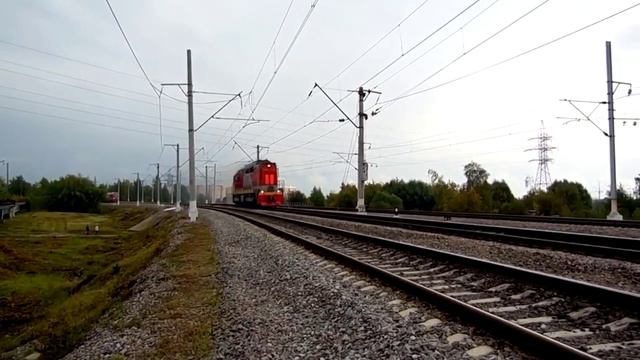 Тепловоз ТЭМ14-0039 (ТЧЭ-23) на \/ Международном жел.-дор. салоне техники и технологий "ЭКСПО 1520".