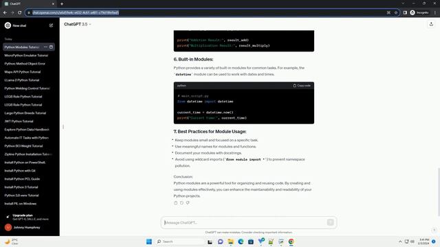 module of python смотреть онлайн