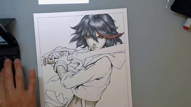Matoi Ryuko (Kill la Kill) Copic Markers Painting смотреть онлайн
