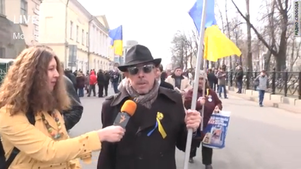 Андрей Макаревич на Марше мира - в поддержку Украины смотреть онлайн