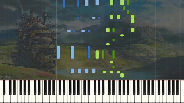 [Animenz] Merry-Go-Round of Life - Howl's Moving Castle Piano Tutorial || Synthesia смотреть онлайн