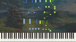 [Animenz] Merry-Go-Round of Life - Howl's Moving Castle Piano Tutorial || Synthesia