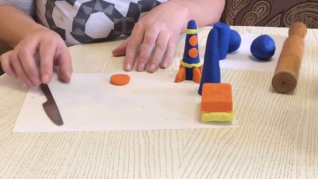 Космическая ракета из пластилина (обучение детей дошкольного возраста) смотреть онлайн