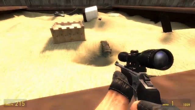Find cake, dodge bullet - Garry's mod Gameplay - Snipers vs Runners Gamemode смотреть онлайн