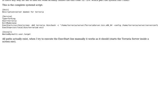 Unix & Linux: Systemd start script fails with exit code 127 (2 Solutions!!) смотреть онлайн