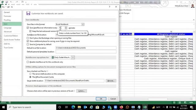 How to configure auto recovery settings in excel смотреть онлайн