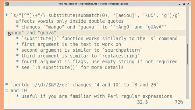 Vim regexp: Replacement expressions смотреть онлайн