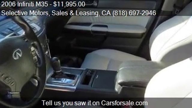 2006 Infiniti M35 for sale in Van Nuys, CA 91402 at the Sele смотреть онлайн