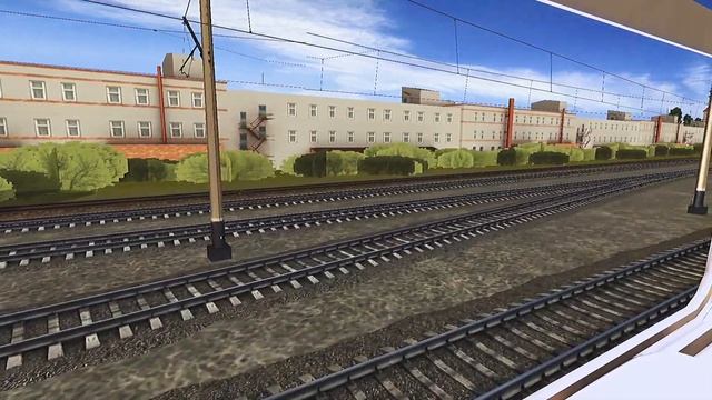 Прибытие на станцию Брянск-1-Орловский из окна скоростного поезда №737 смотреть онлайн