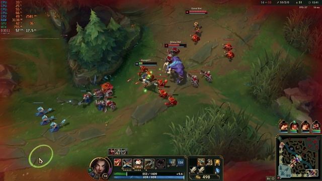 League of Legends on Core 2 Quad Q8300 2.5GHz R7 240 1080p Low 4GB Ram смотреть онлайн