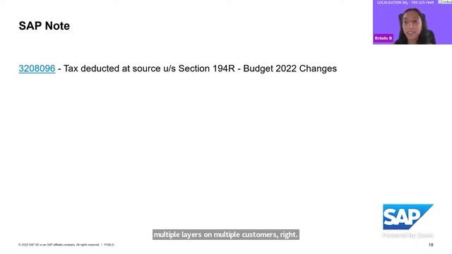 INDUS Localisation SIG: TDS(Tax deducted at Source) u/s 194R смотреть онлайн