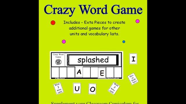 The Dot Reading Curriculum 1st Grade - Crazy Word Game for Class смотреть онлайн