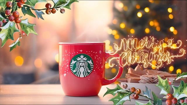 Christmas Starbucks Cafe Music ? Step Into Best Winter Vibe | Soothing Christmas Jazz Music смотреть онлайн