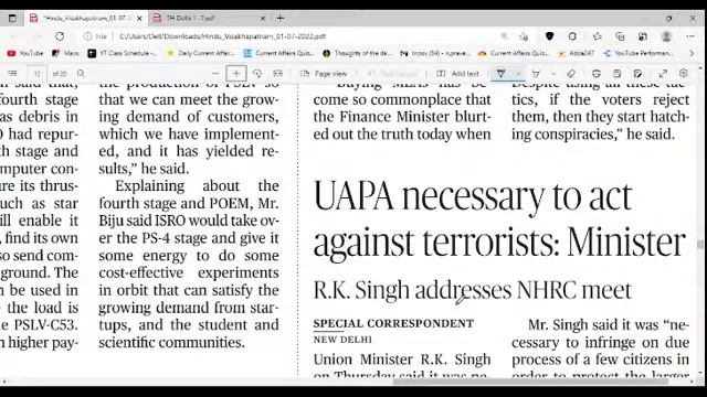 THE HINDU NEWSPAPER ANALYSIS | 01-07-2022 | GIST OF DAILY CURRENT EVENTS | APPSC | TSPSC | SSC | RR смотреть онлайн
