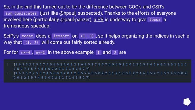 Efficiently construct FEM/FVM matrix смотреть онлайн