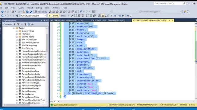 DATA TYPES IN SQL SERVER смотреть онлайн